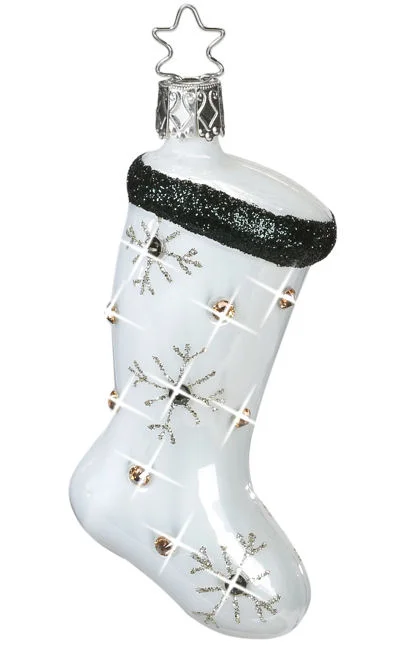 Glitzy Stocking Ornament by Inge Glas of Germany