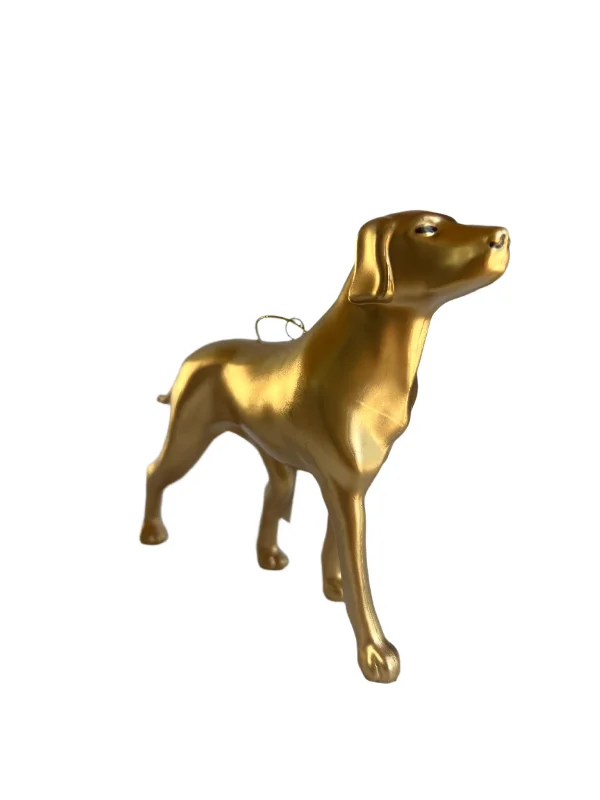 Gold Dog Ornament