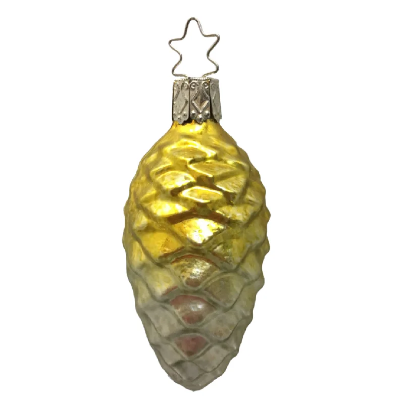 Golden Pinecone by Inge Glas of Germany