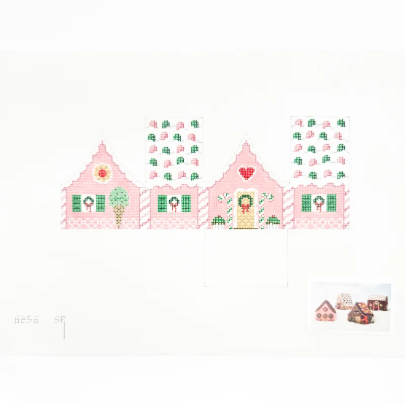 Gumdrops and Peppermint 3D Gingerbread House