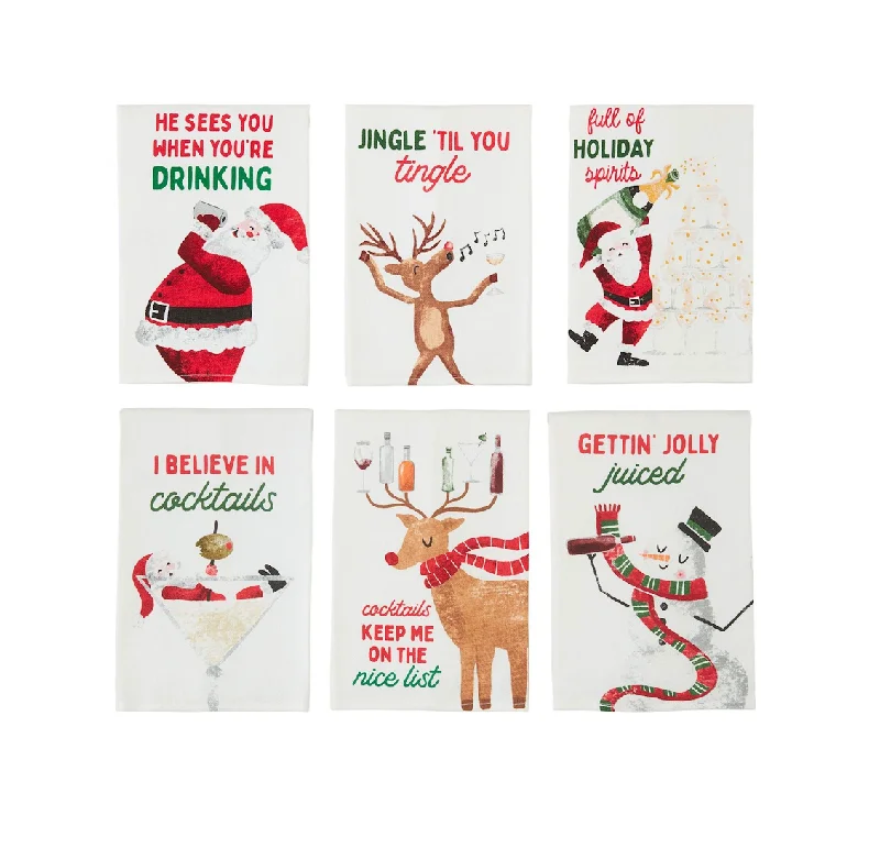 HOLIDAY BAR TOWELS BY MUD PIE