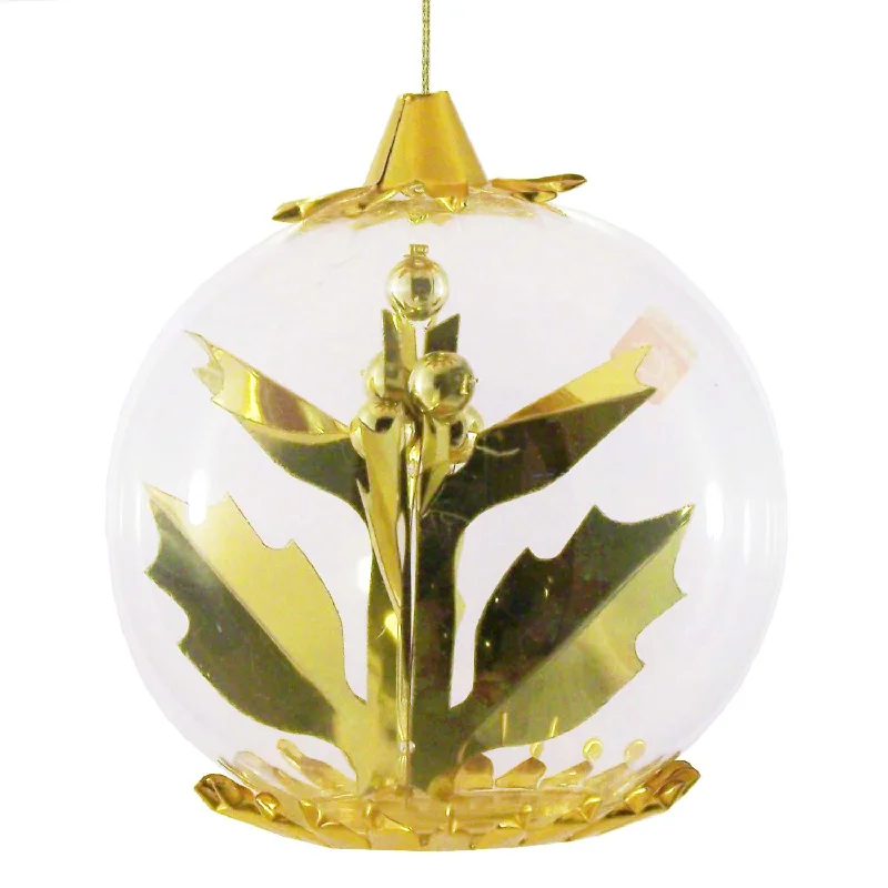 Holly Foil Ornament, gold by Resl Lenz