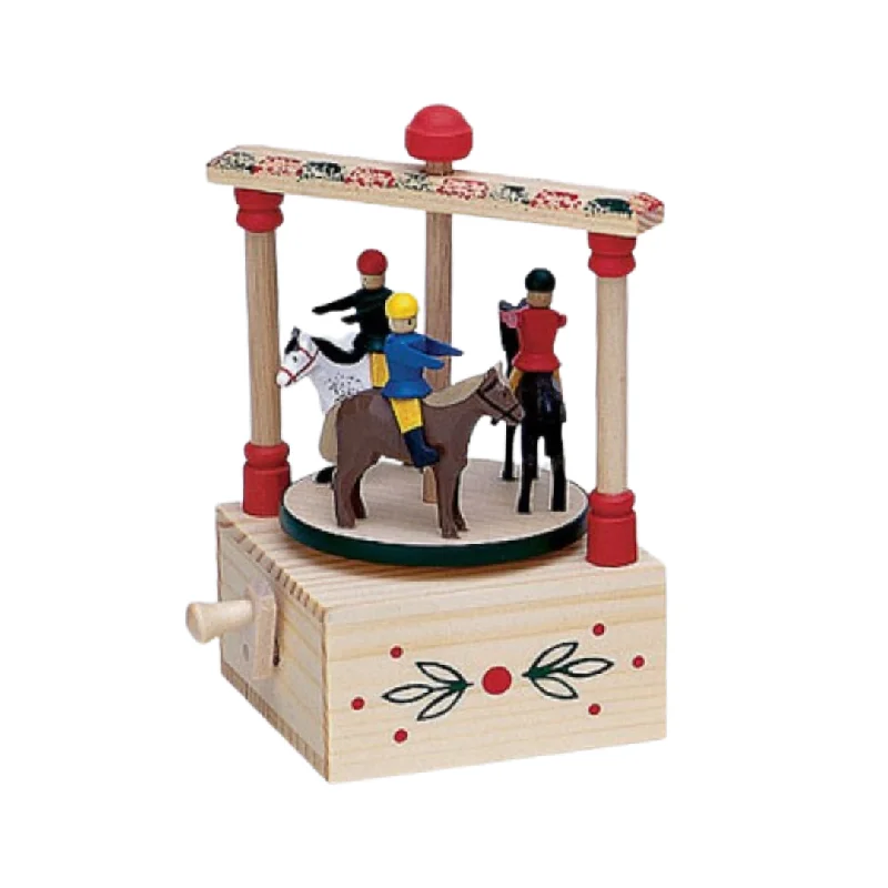 Horses Music Box by Wolfgang Werner by Werner Wolfgang Volkskunstwerkstatt in Seifen plays "Hopp, Ho