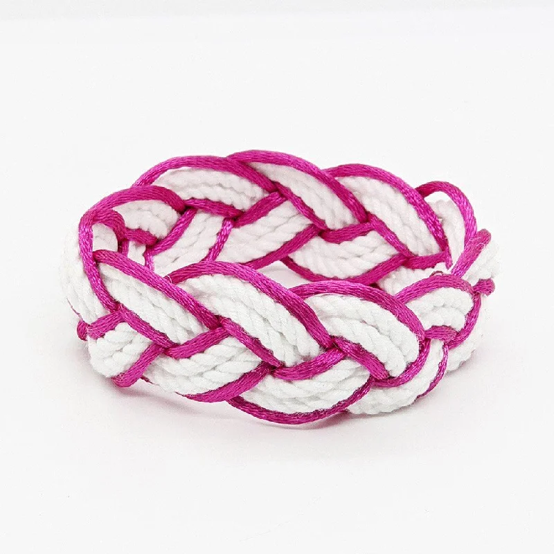 Hot Pink Sailor Bracelet Satin Outline