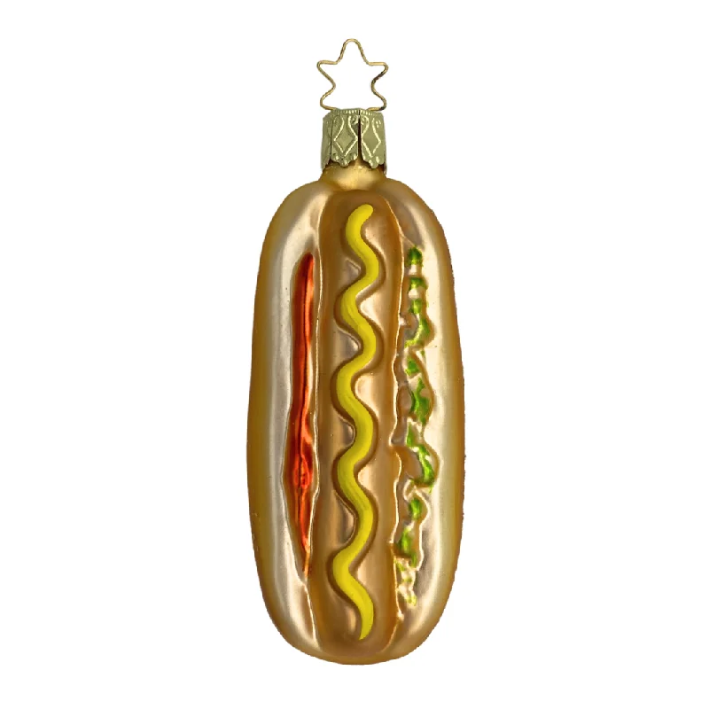 Hotdog Ornament by Inge Glas of Germany