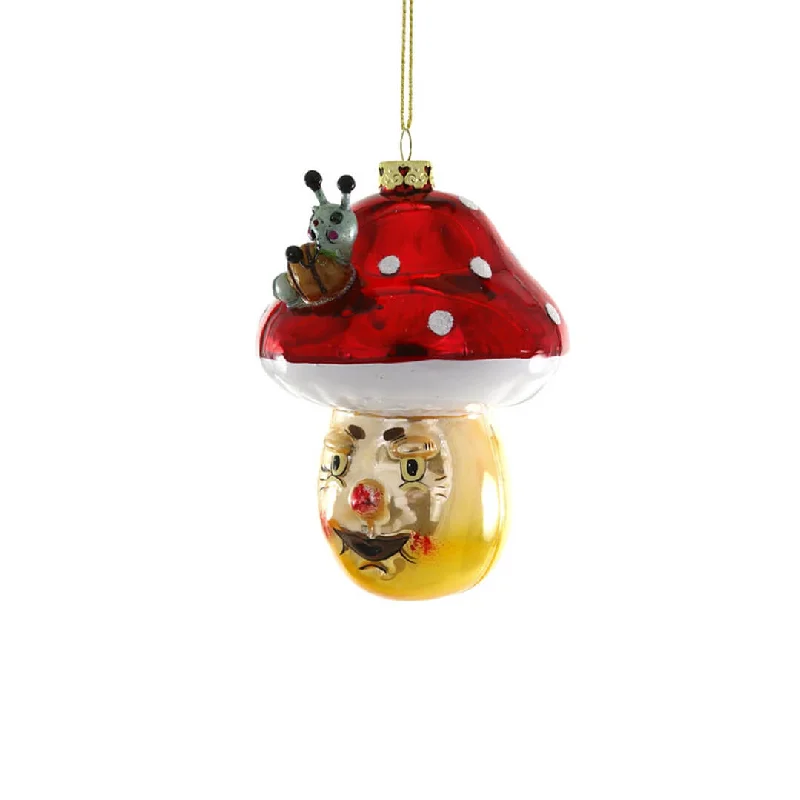 Jollity Mushroom Ornament 4.25"