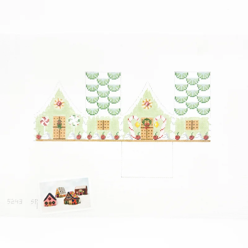 Key Lime and Cherries 3D Gingerbread House