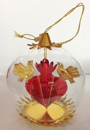 2nd in the Twelve Days of Christmas Series, Two Turtle Doves, Red Ornament by Resl Lenz