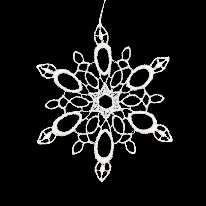 Lace Snowflake #5 Ornament by StiVoTex Vogel