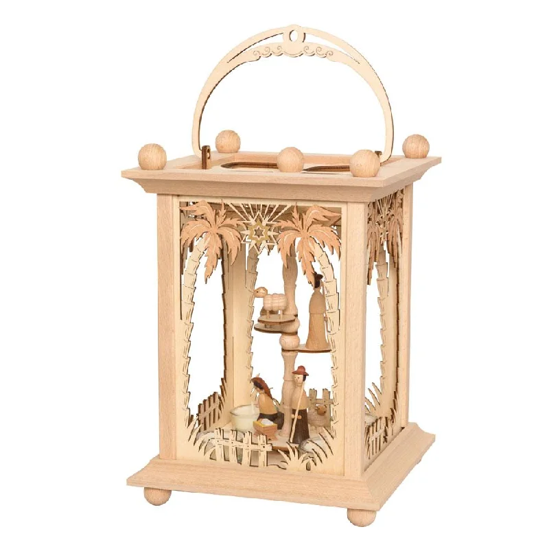 Lantern with Nativity Pyramid by Kuhnert GmbH