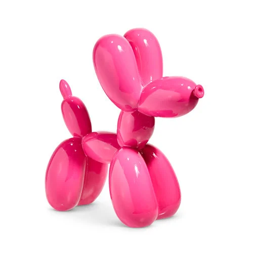 Blushing Holiday Pink Balloon Dog 8"