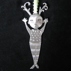 Leandra Drumm "Reindeer Boy" Ornament