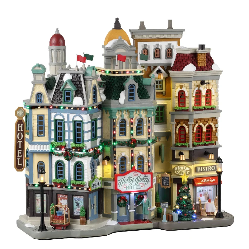 NEW 2024 Lemax Caddington Village Facade: The Holly Jolly Hotel #35028