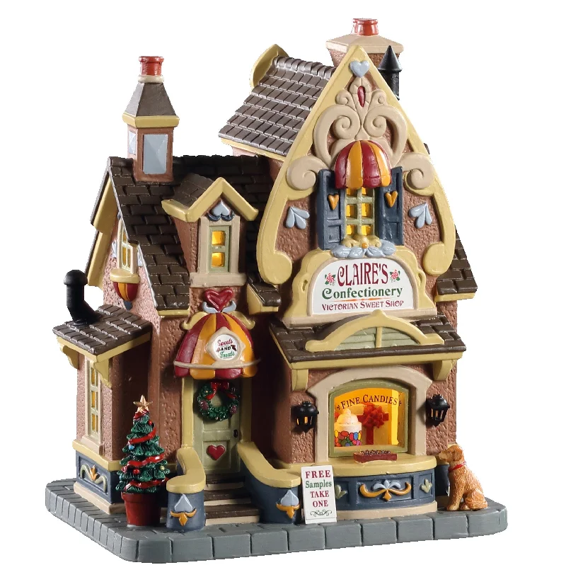 Lemax Caddington Village Lighted Building: Claire's Confectionery #05665