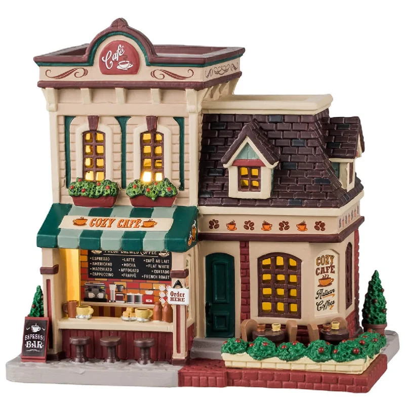 NEW 2024 Lemax Caddington Village Lighted Building: Cozy Café #45257