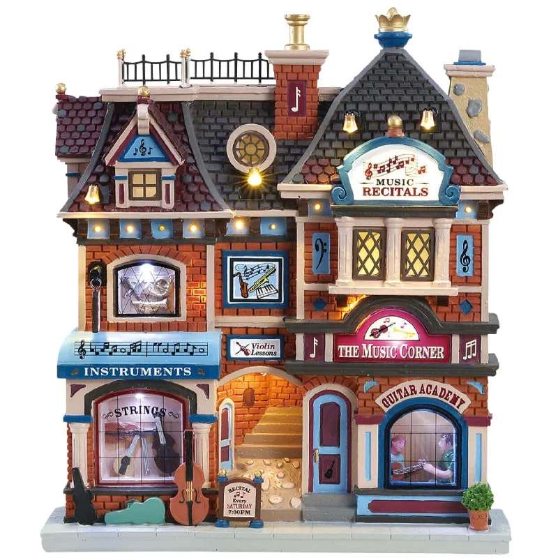 Lemax General Collectibles Façade: The Music Corner #85317