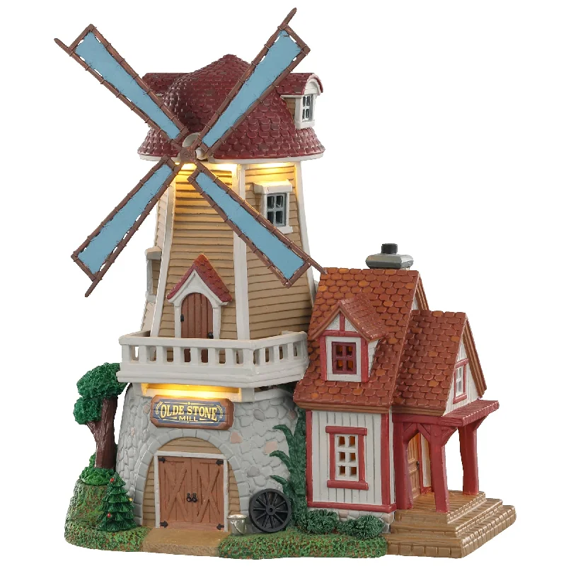 Lemax Harvest Crossing Lighted Building: Olde Stone Mill #05637