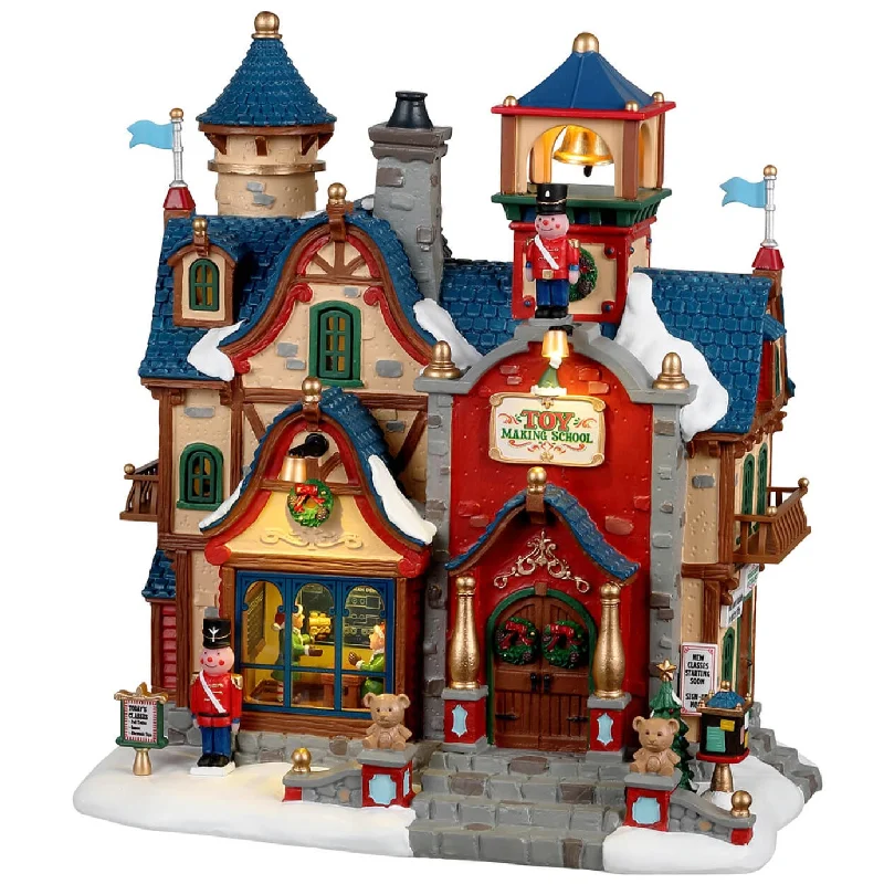 Lemax Santa's Wonderland Lighted Building: Toy Making School #25927