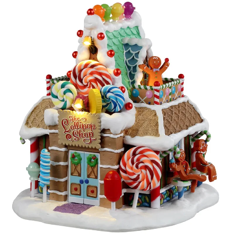 Lemax Sugar N Spice Lighted Building: The Lollipop Shop #25950