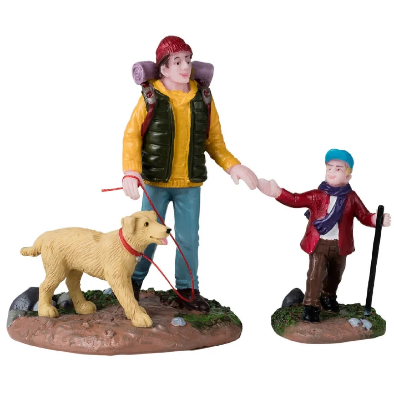 NEW 2024 Lemax Vail Village Figurines: Hiking Buddies, Set of 2 #42311