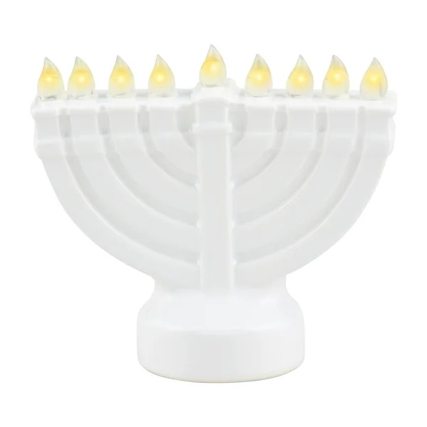 Light-Up Menorah Sitter BY MUD PIE