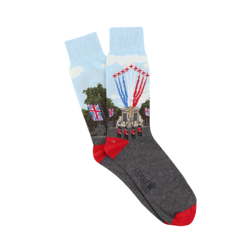 Men's Royal Collection Trooping The Colour Scene Cotton Socks