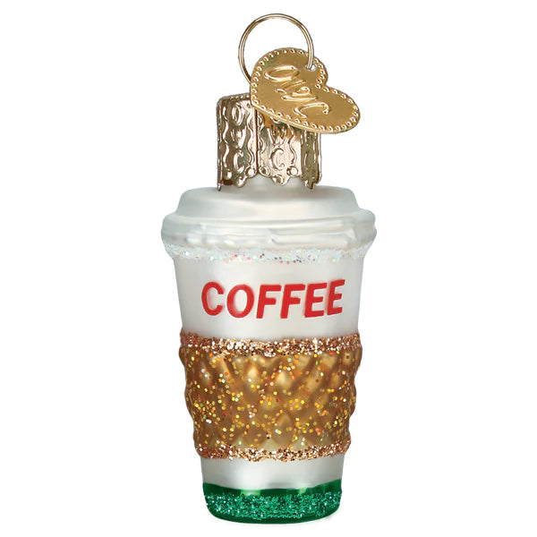 Mini Coffee To Go Ornament - Old World Christmas