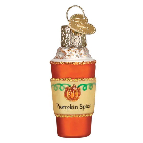 Mini Pumpkin Spice Latte Ornament - Old World Christmas