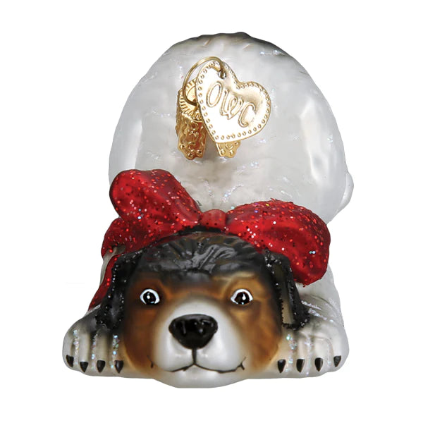 Norman Rockwell Signature Dog Ornament - Old World Christmas