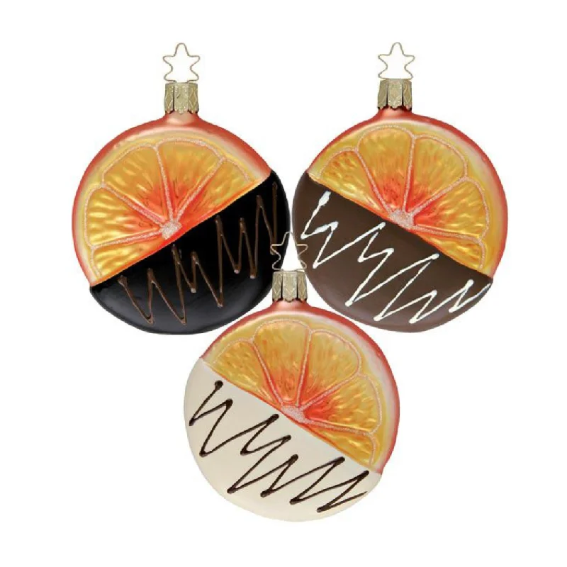 Orange Confection Ornament by Inge Glas of Germany