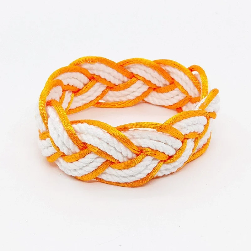 Orange Sailor Bracelet Satin Outline