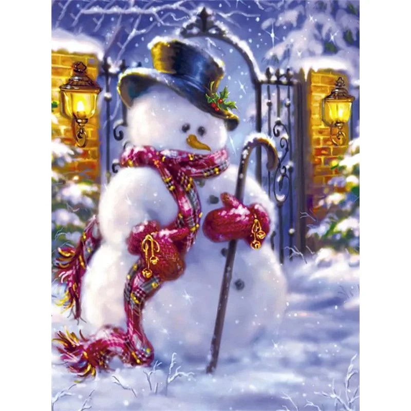 Paint By Number Bashful Snowman