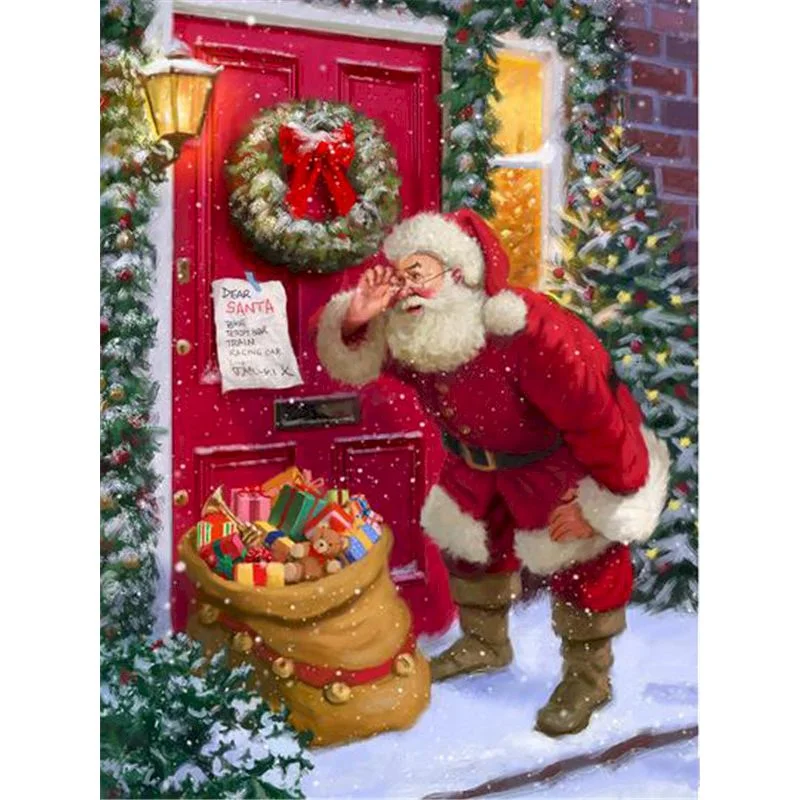 Paint By Number Christmas Santa Claus