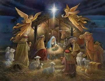 Paint by Number Divine Nativity