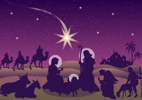 Paint by Number Heavenly Canvas Nativity Scene