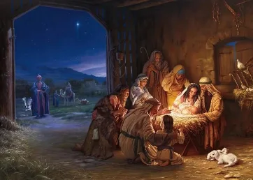 Paint by Number Inspirational Nativity Scene