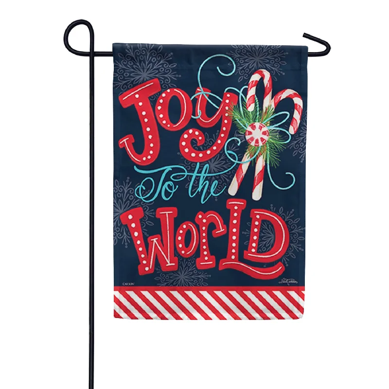 Peppermint Joy Garden Flag