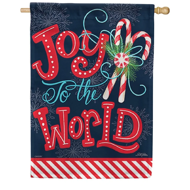 Peppermint Joy House Flag