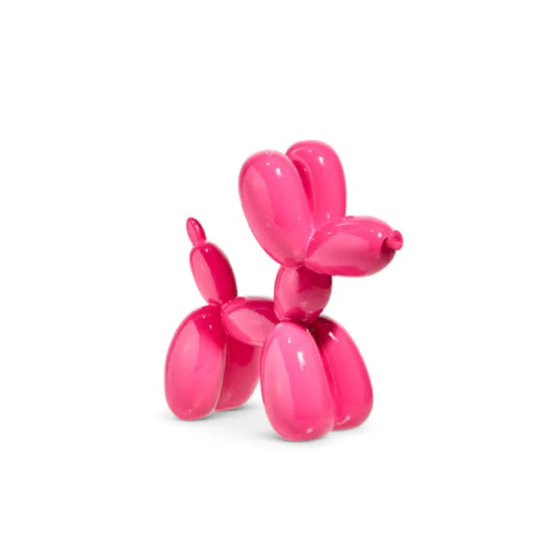 Blushing Holiday Pink Balloon Dog Ornament 5"