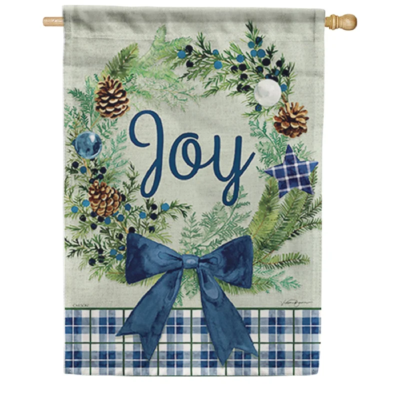 Plaid Joy House Flag