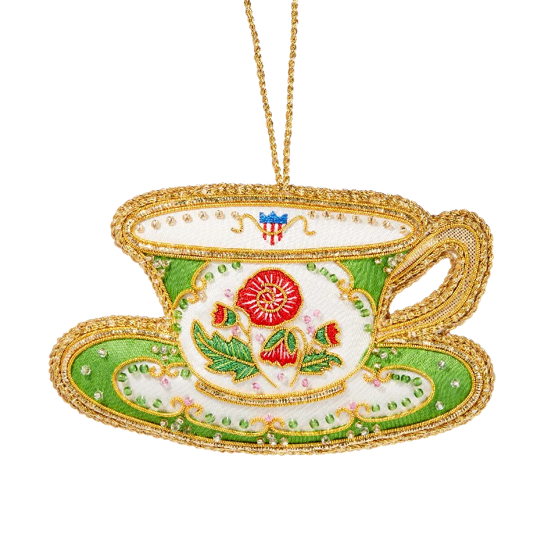 Polk China Teacup Ornament