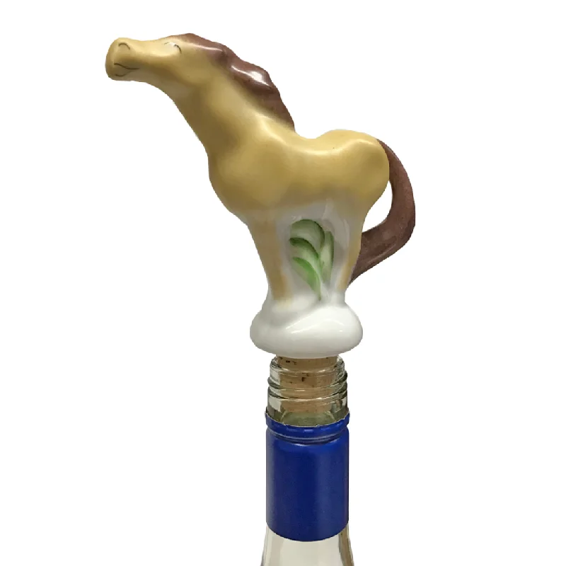 Porcelain Donkey wine stopper by Lindner Porcelain