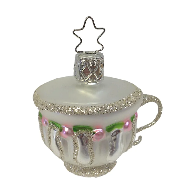 Prim and Proper Teacup Ornament by Inge Glas of Germany