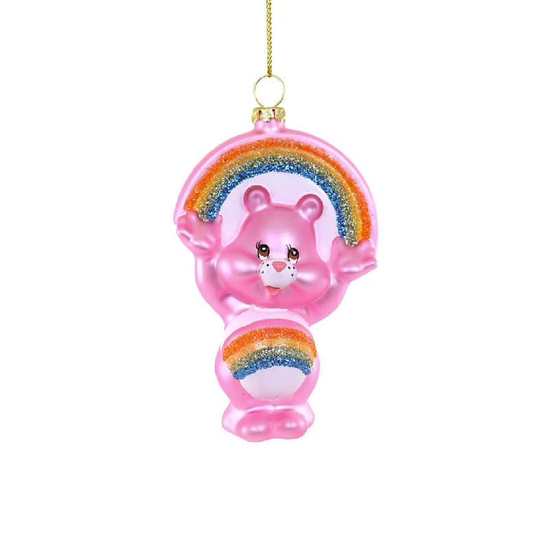 Rainbow Bear Ornament 4.75"