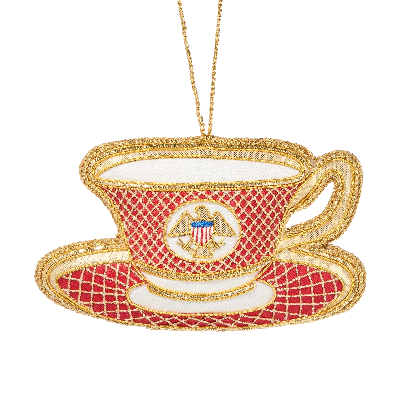 Reagan China Teacup Ornament