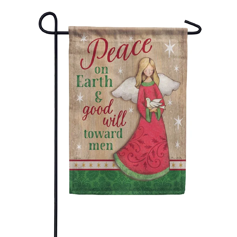 Red Angel Garden Flag