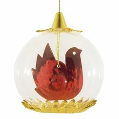 Hen Foil Ornament, red by Resl Lenz