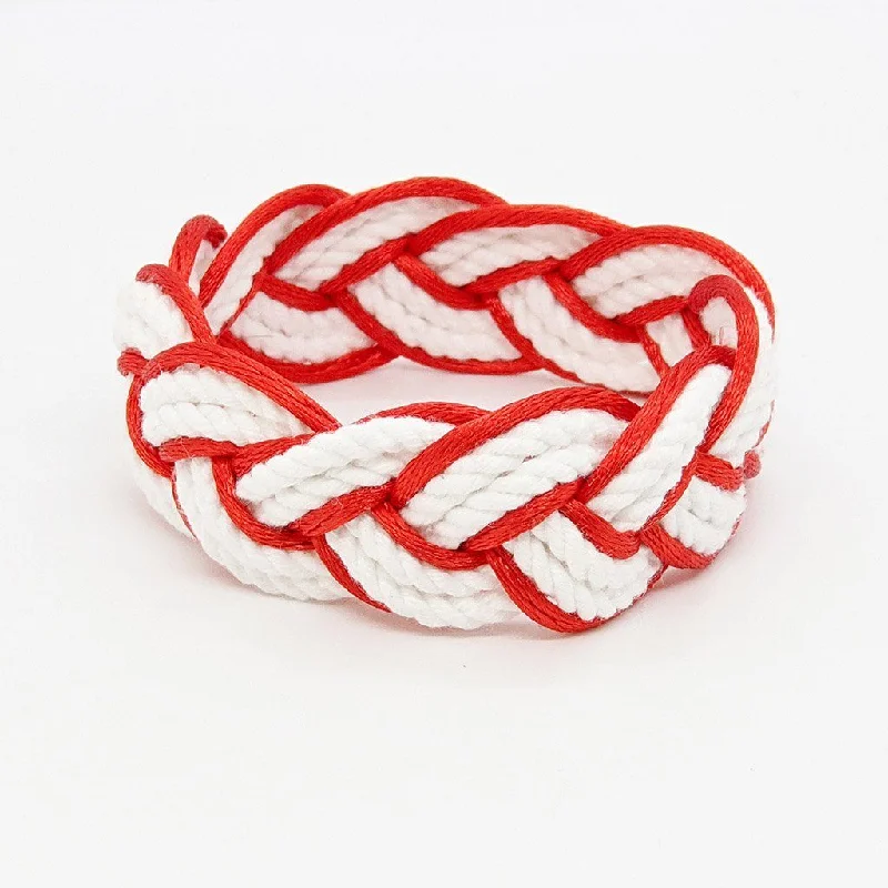 Red Sailor Bracelet Satin Outline