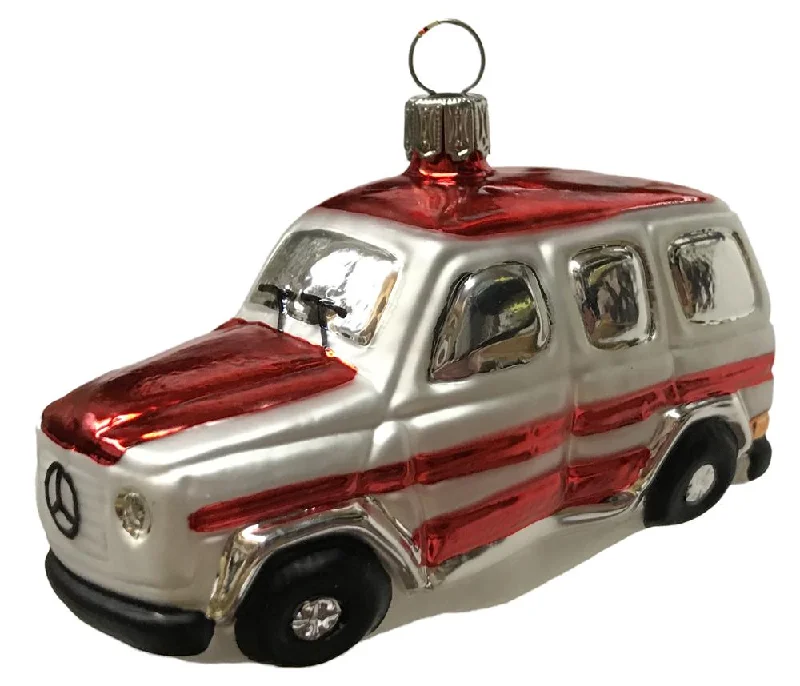 Van Ornament, red by Glas Bartholmes