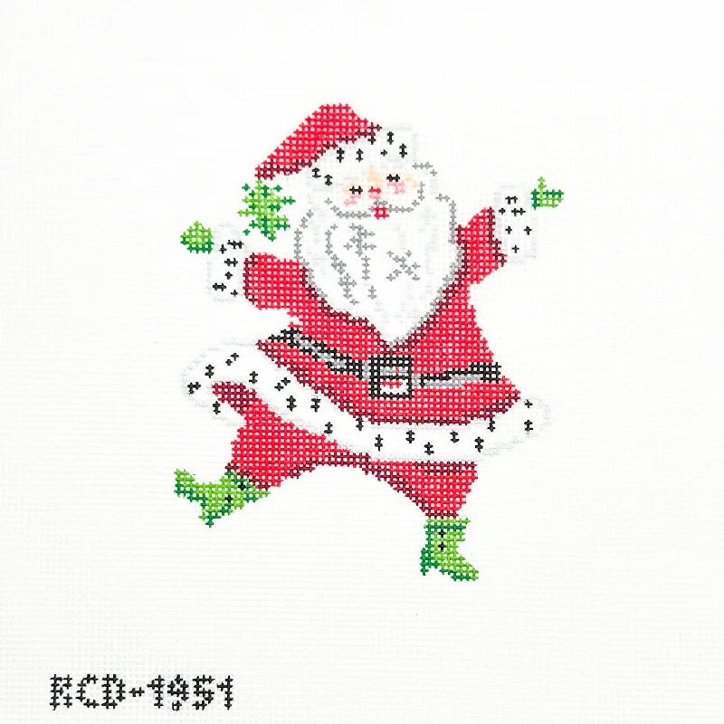 Retro Santa with Dots